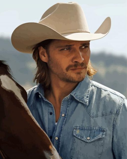 Cowboy Luke Grimes Diamond Painting