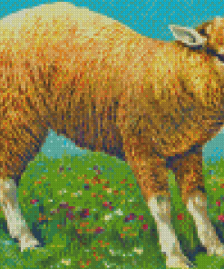 Fluffy Curly Sheep Diamond Painting