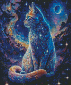 Galaxy Cat Pet Diamond Painting