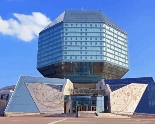 Minsk National Library Of Republic Of Belarus Diamond Painting