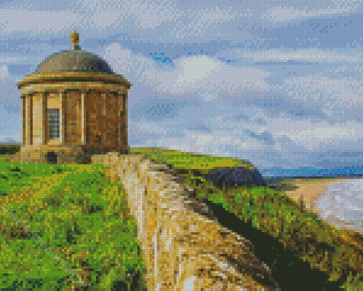 Mussenden Temple Landscape Diamond Painting