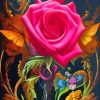 Pink Rose Diamond Painting