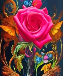 Pink Rose Diamond Painting