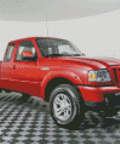 Red 2007 Ford Ranger Diamond Painting