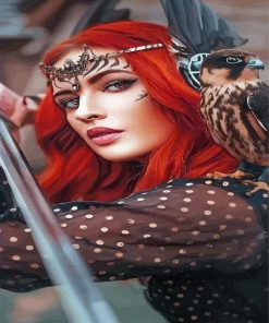 Redhead Warrior Diamond Painting
