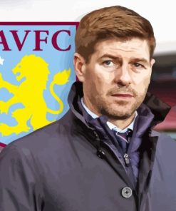 Steven Gerrard Aston Villa Diamond Painting