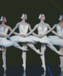 Swan Lake Ballerina Dancers Diamond Painting