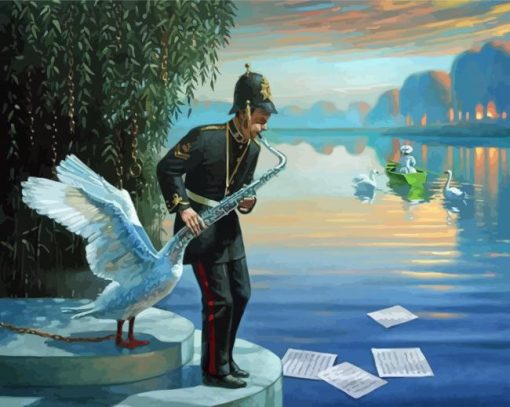 The Musician Man Michael Cheval Absurd Diamond Painting