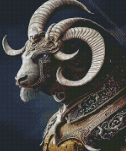 The Warrior Goat Diamond Painting