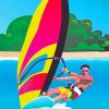 Windsurfer Art Diamond Painting