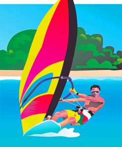 Windsurfer Art Diamond Painting