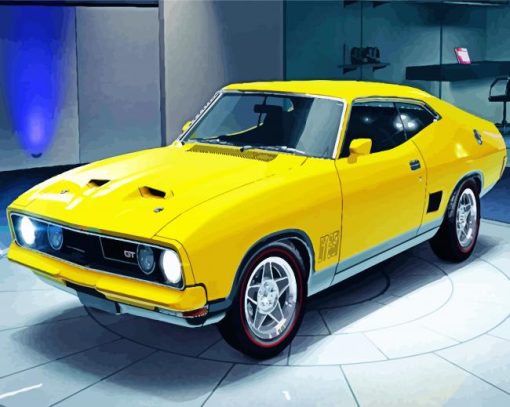 Yellow Xb Gt Falcon Diamond Painting