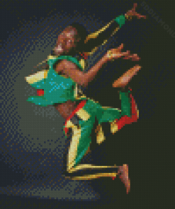 African Dancer Man Diamond Painting
