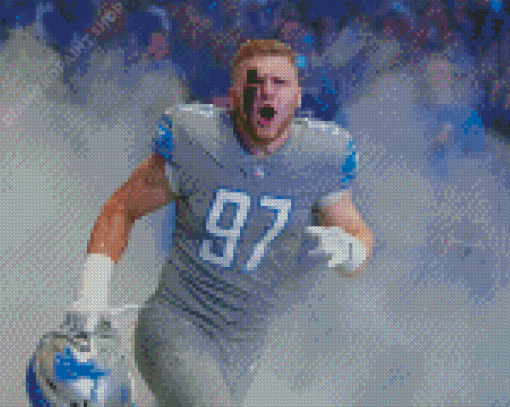 Aidan Hutchinson American Footballer Diamond Painting