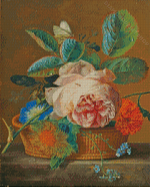 Basket Of Flowers Van Huysum Diamond Painting