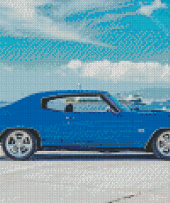 Blue Chevy Chevelle Ss Car Diamond Painting