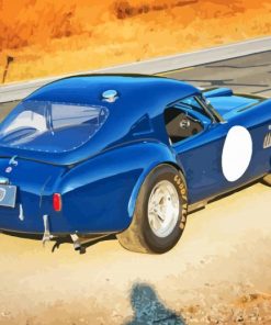 Blue Cobra Le Mans Car Diamond Painting