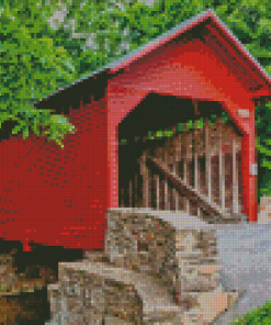 Carroll Covered Bridge Diamond Painting