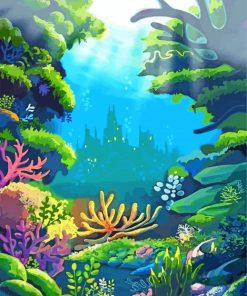 Castle Under The Sea Art Diamond Painting