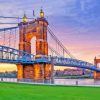 Cincinnati Roebling Bridge Diamond Painting