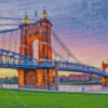 Cincinnati Roebling Bridge Diamond Painting