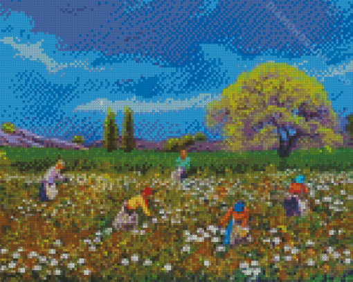 Cotton Field Diamond Painting