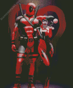 Deadpool And Harley Quinn Diamond Painting