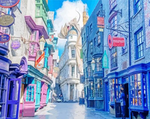 Diagon Alley Art Diamond Painting