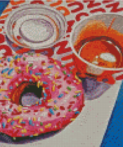 Donut And Coffee Diamond Painting