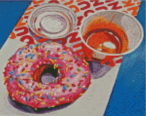 Donut And Coffee Diamond Painting