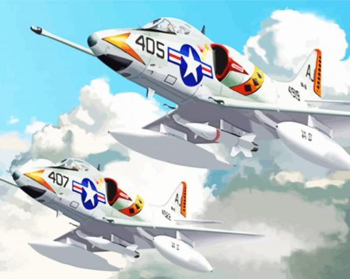 Douglas A4 Skyhawk Diamond Painting