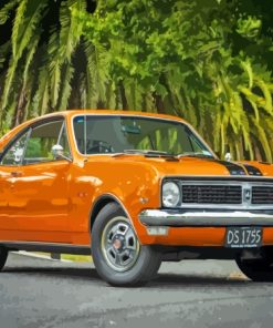 Golden Holden Monaro Car Diamond Painting