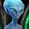 Grey Alien Diamond Painting