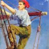 Henry Scott Tuke Going Aloft Diamond Painting