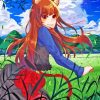 Holo Anime Wolf Girl Diamond Painting