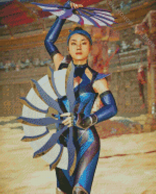 Kitana Anime Character Diamond Painting