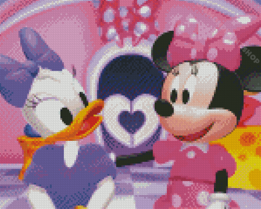 Minnie Mouse And Daisy Duck Animation Diamond Painting