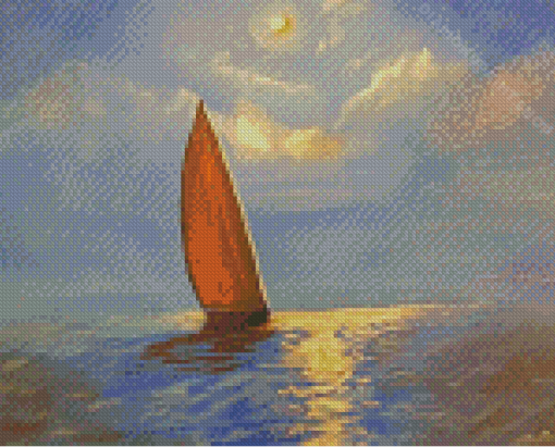 Night Sail Art Diamond Painting