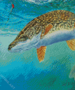 Northern Pike Fish Diamond Painting