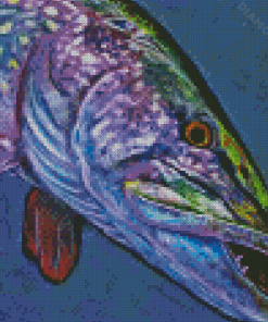 Northern Pike Fish Diamond Painting