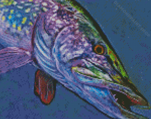 Northern Pike Fish Diamond Painting