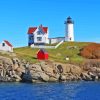 Nubble Lighthouse York Diamond Painting