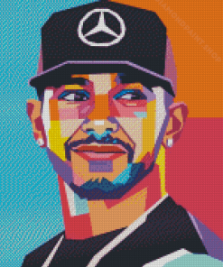 Pop Art Lewis Hamilton Diamond Painting