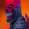 Red Skull Diamond Painting