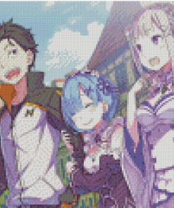 Rezero Starting Life In Another World Anime Diamond Painting