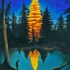 Spruce Tree Night Diamond Painting