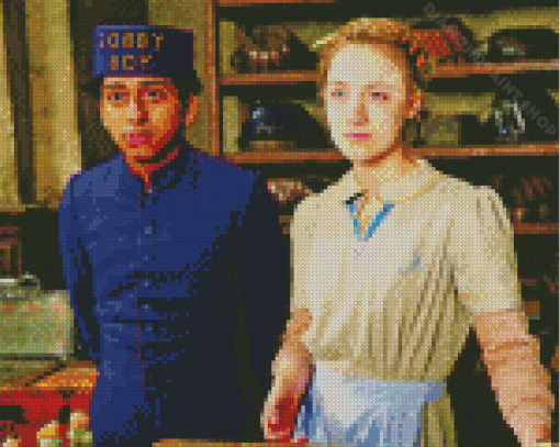 The Grand Budapest Hotel Zero And Agatha Diamond Painting