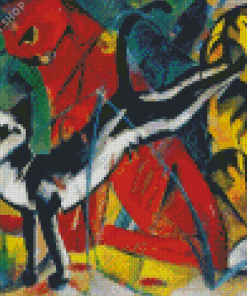 Three Cats By Franz Marc Diamond Painting