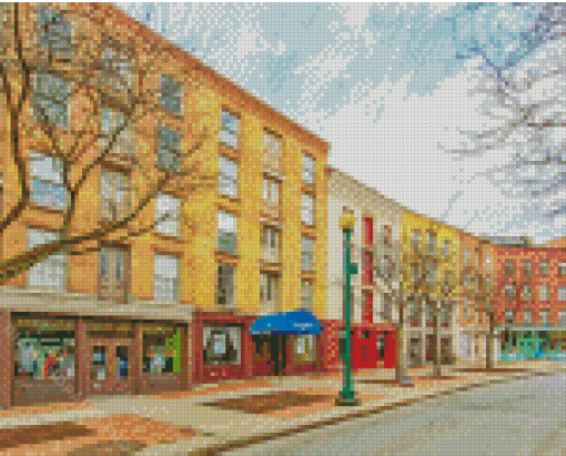 Troy Buildings Diamond Painting