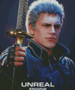 Vergil Game Character Diamond Painting